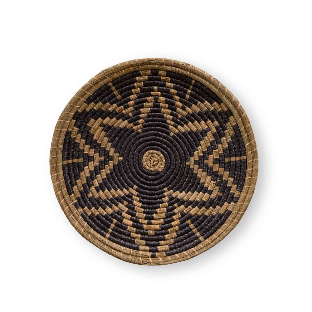 Decorative Bulan in seagrass wall decor-Natural and Black