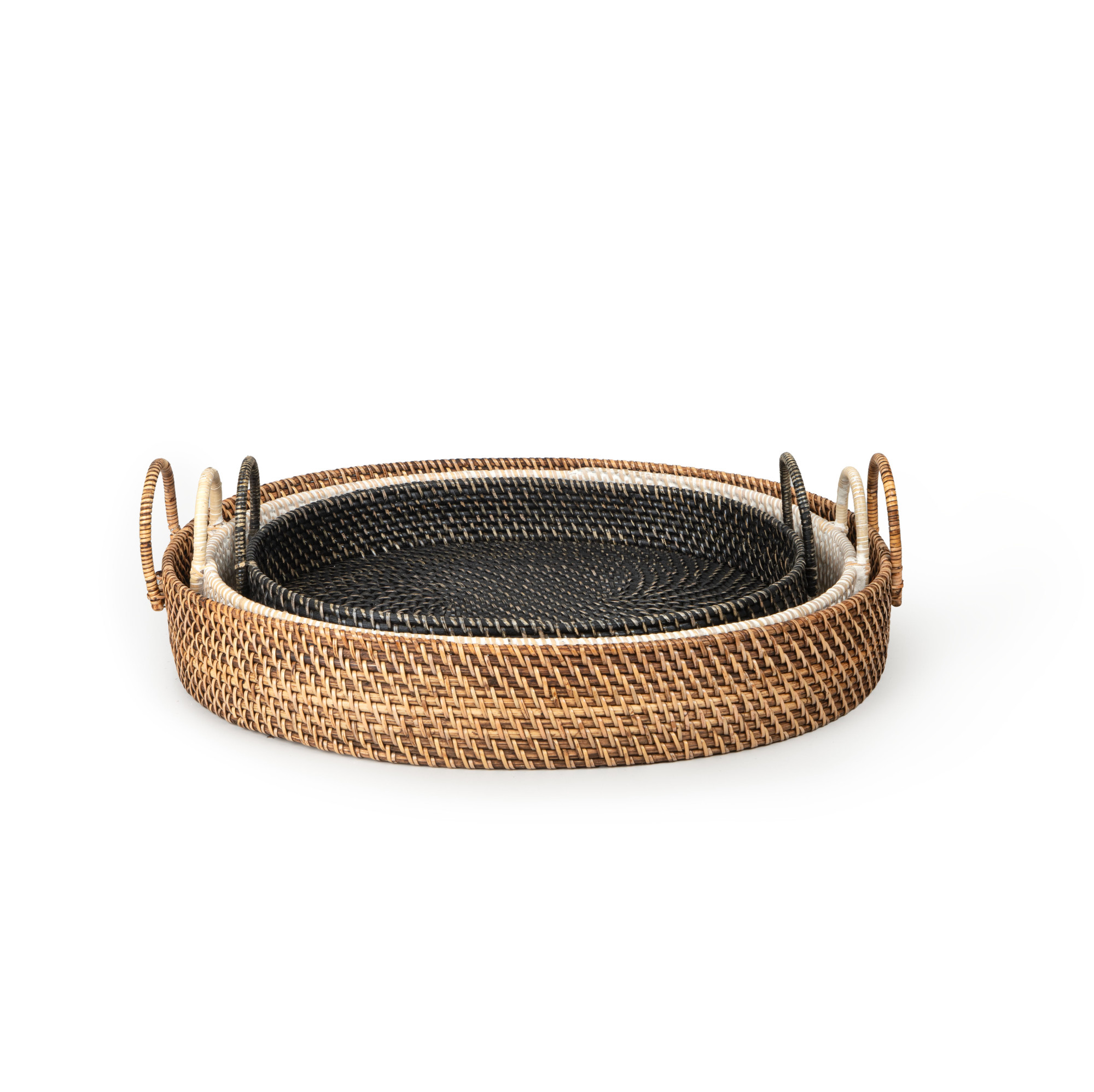 HATA OVAL TRAY WITH HANDLES