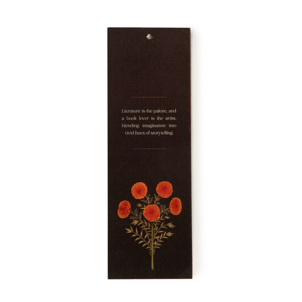 Marigold Bloom Night Bookmark