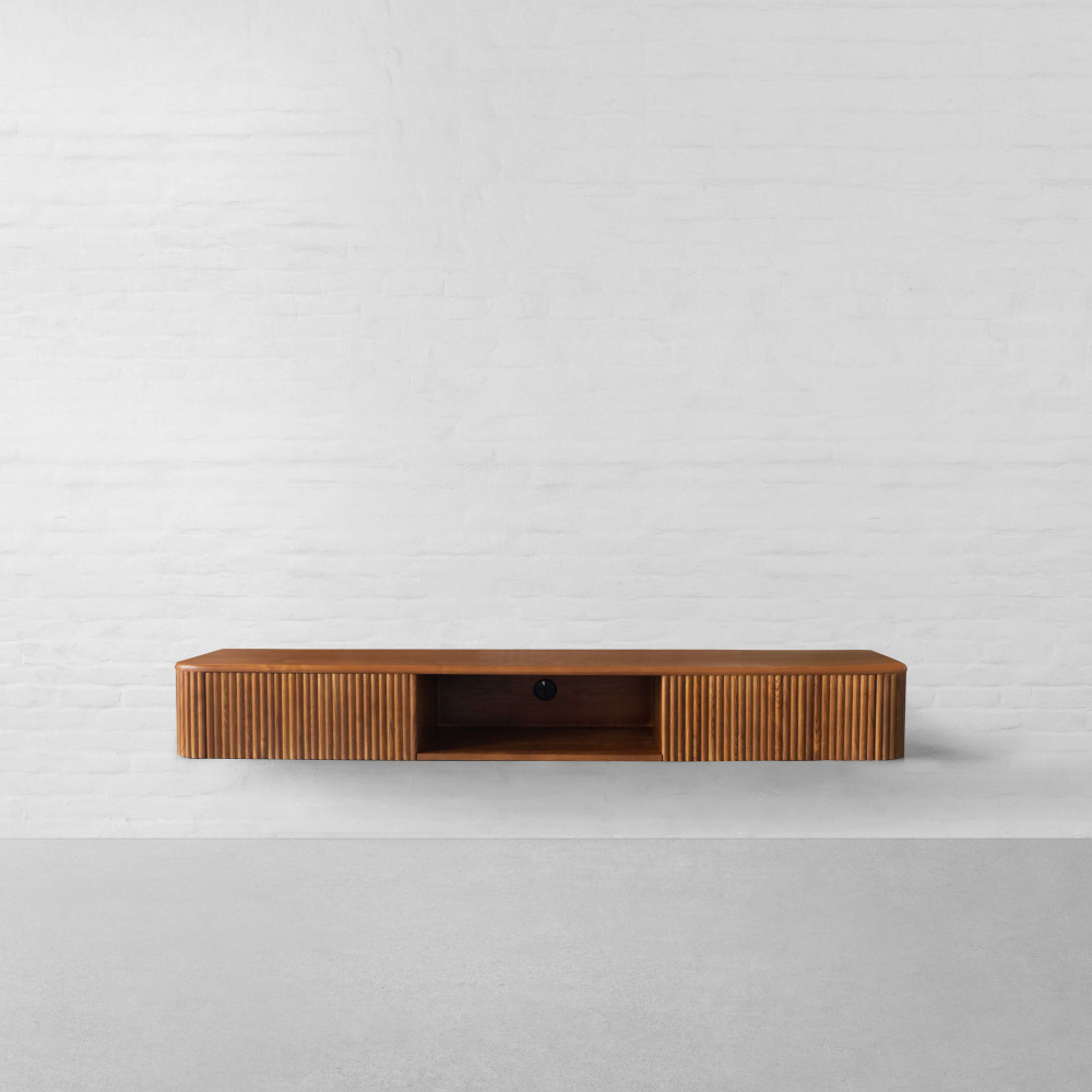 Cinema Wall Mount TV Unit with Set Top Box Slot