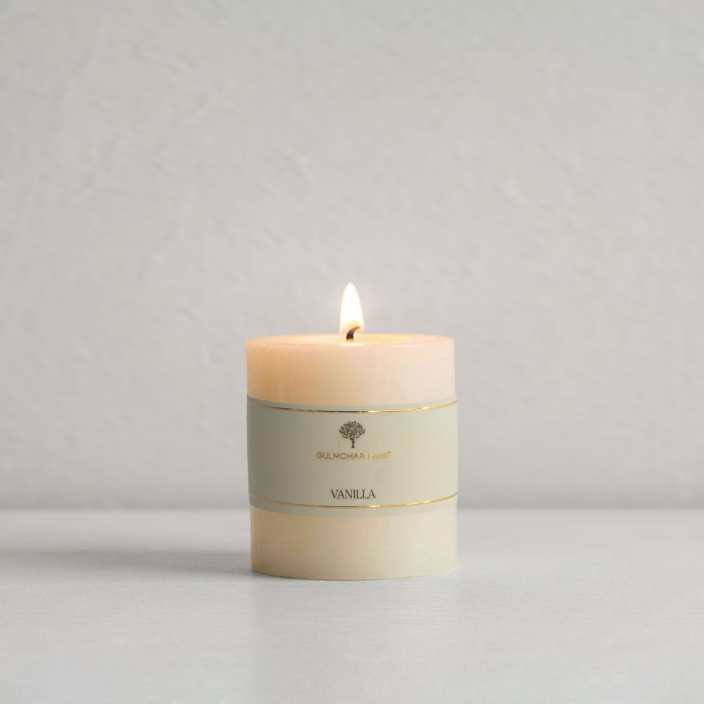 Vanilla Pillar Candle-Small