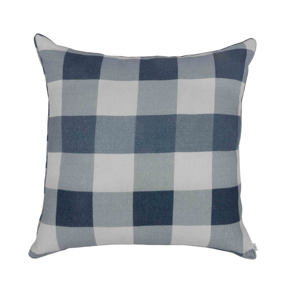 Ireland Blue Checks Cushion Cover