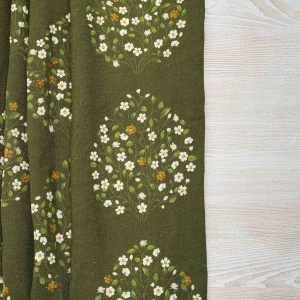 100% Linen Jasmine Bagh Meadows Fabric