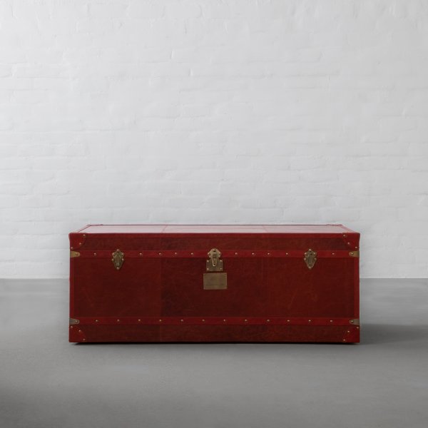 Jodhpur Leather Trunk Coffee Table