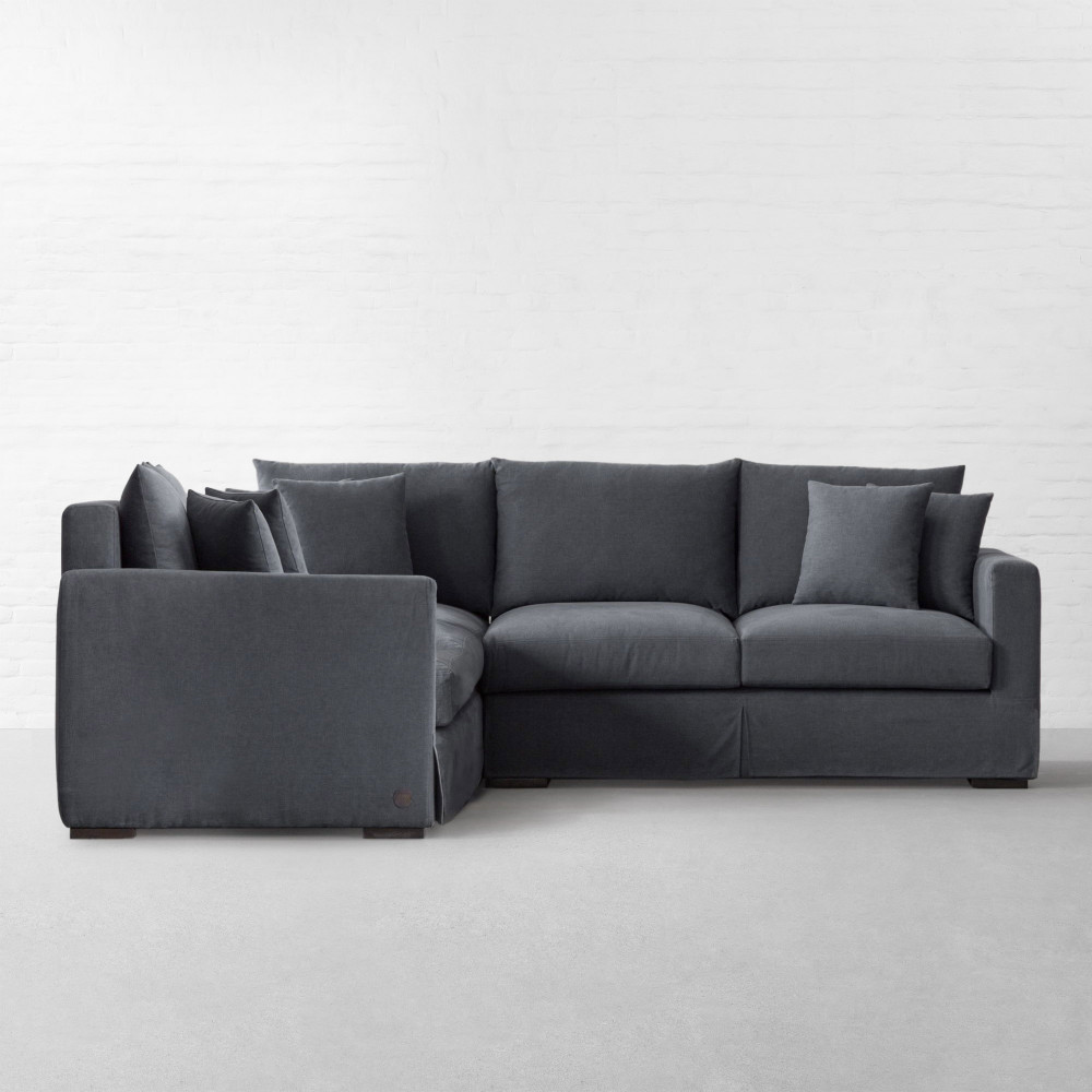 California Fabric L-shaped Sectional Sofa