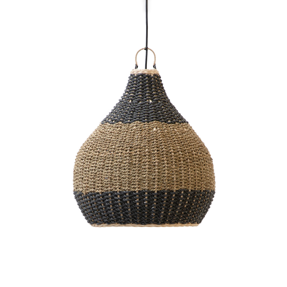 Lake Grass Bell Pendant-Natural Black