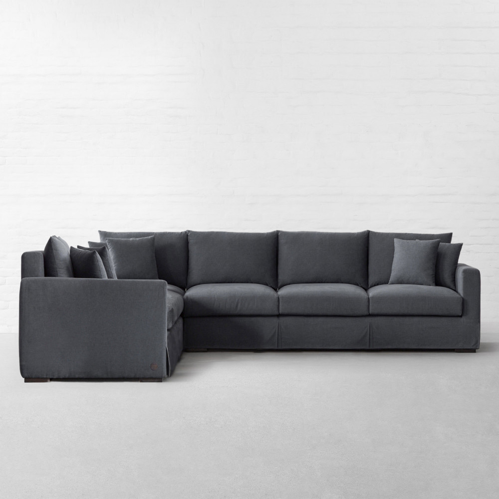 California Fabric L-shape Large Sectional Sofa