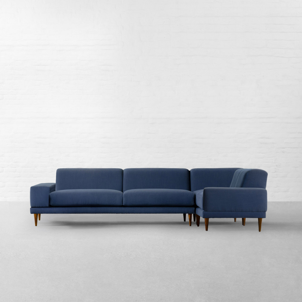 Munich Fabric L-shaped Large Sectional Sofa