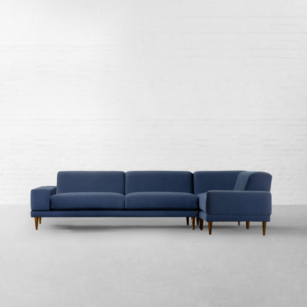 Munich Fabric L-shaped Large Sectional Sofa