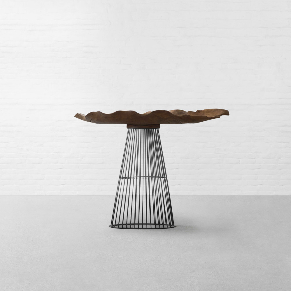 Leaflet Wooden Console Table