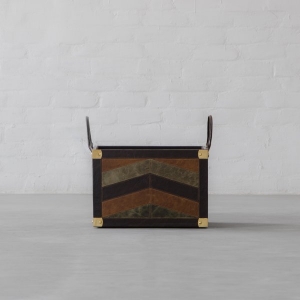 Edward Leather Clad Magazine Holder