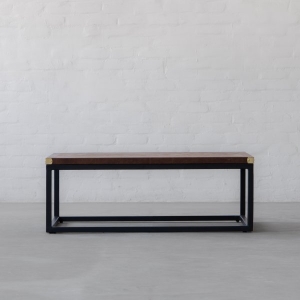 Edward Leather Top Coffee Table