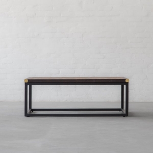 Edward Leather Top Coffee Table