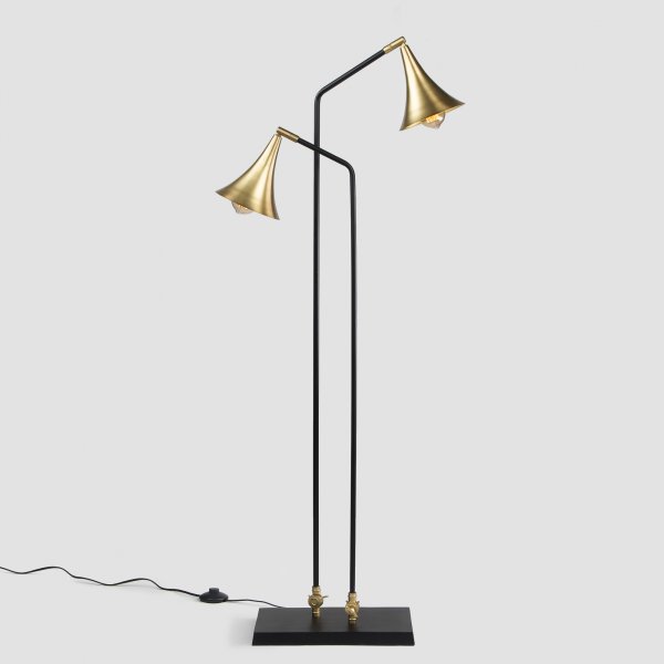 Bengal Gramophone Floor Lamp - Double bell