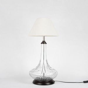 Lodhi Ribbed Glass Lamp