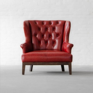 Loveseat Tufted Leather