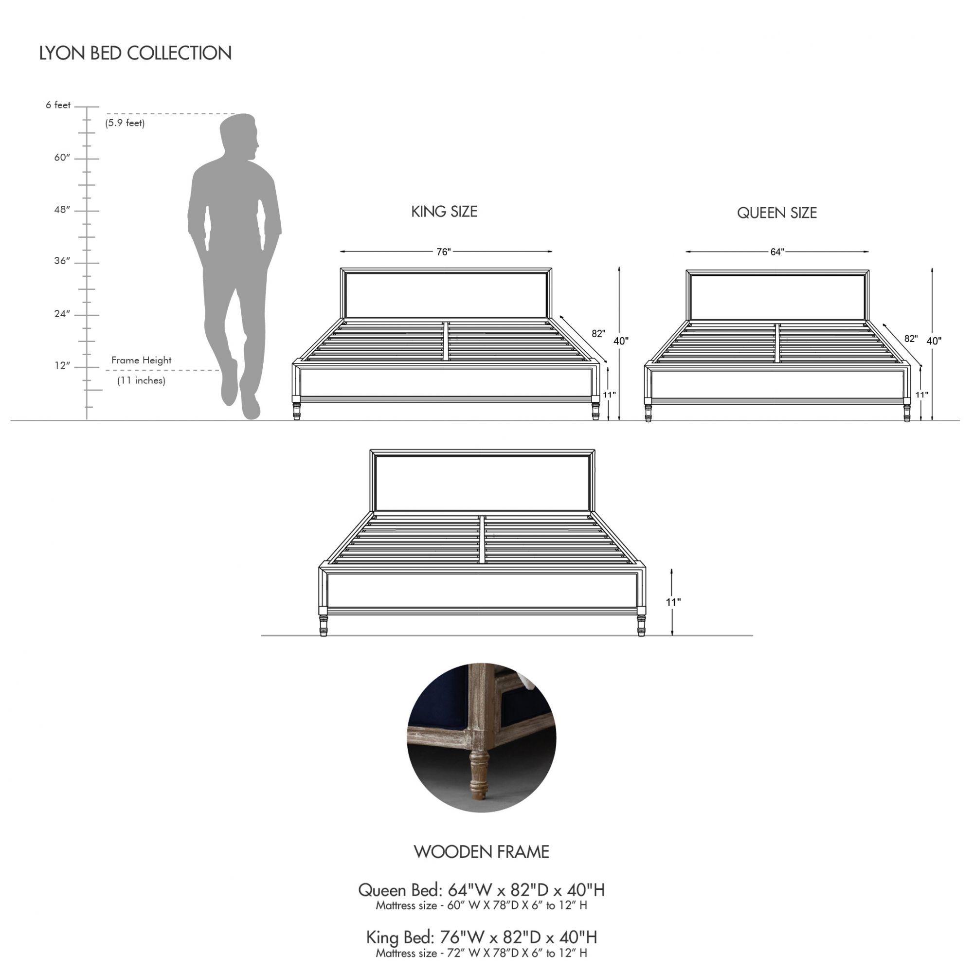 Lyon French Bed Collection