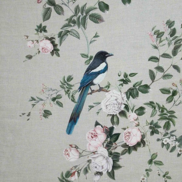 The Magpie&#039;s Brunching Time-Sage (Fabric Swatch)