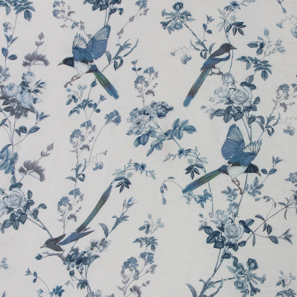 Magpies of Ireland Fabric Swatch 15cm x 15cm