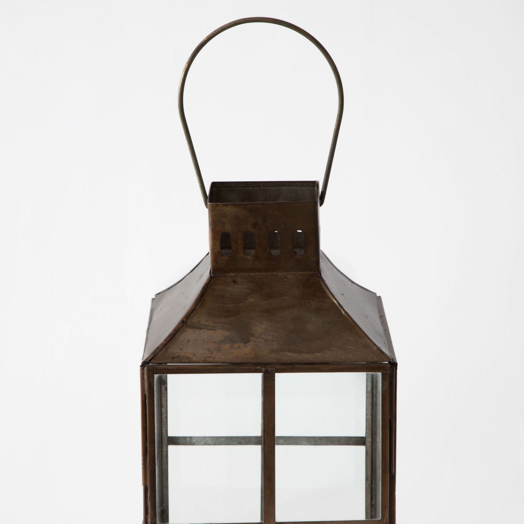 Maison Lighthouse Candle Lantern - Aged Antique Finish