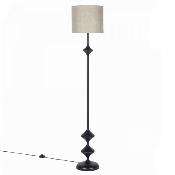 Rambagh Floor Lamp Stand - Ebony
