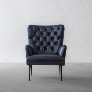 Melbourne Tufted Leather Armchair