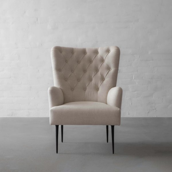 Melbourne Tufted Fabric Armchair