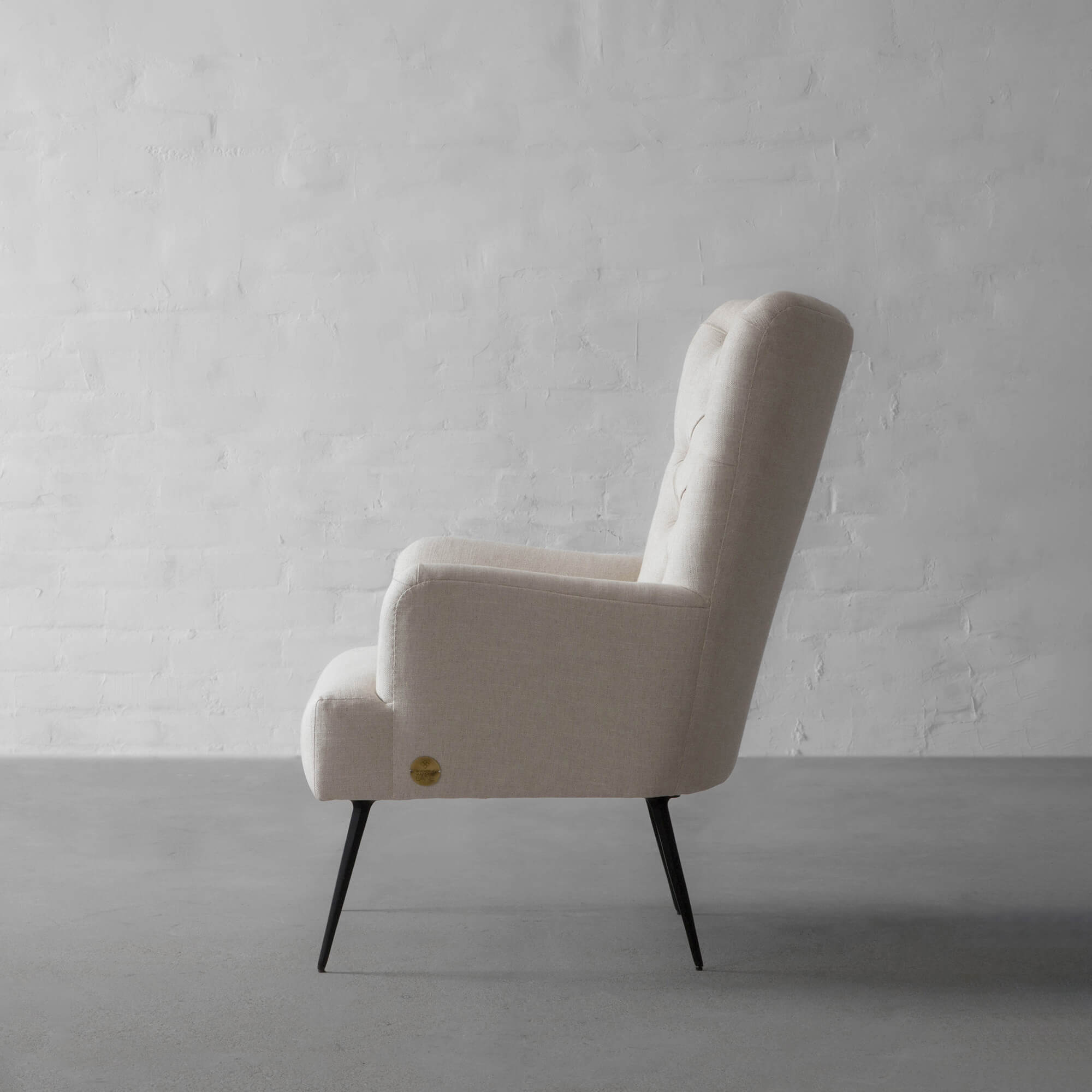 Melbourne Tufted Fabric Armchair