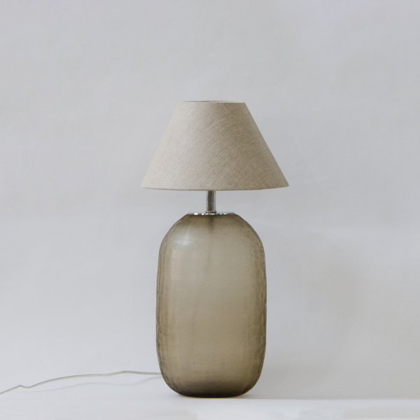 Mellow Glass Lamp Stand - Brunette