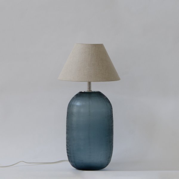 Mellow Glass Lamp Stand - Teal