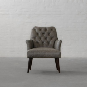 Milan Tufted Leather Armchair Collection