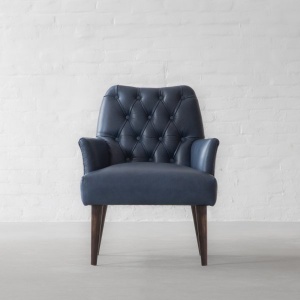 Milan Tufted Leather Armchair Collection