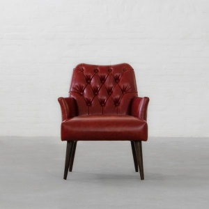 Milan Tufted Leather Armchair Collection