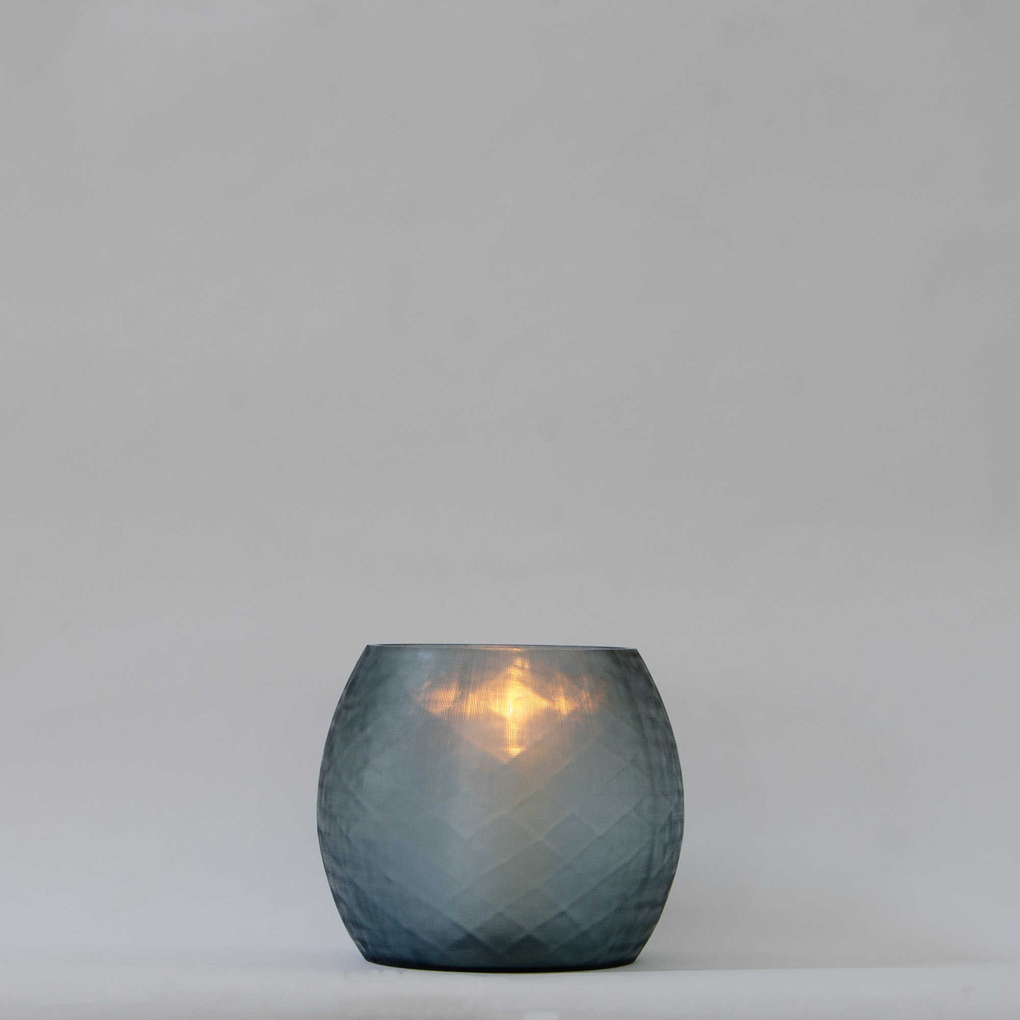 Mosaic Glass Candle Holder - Teal