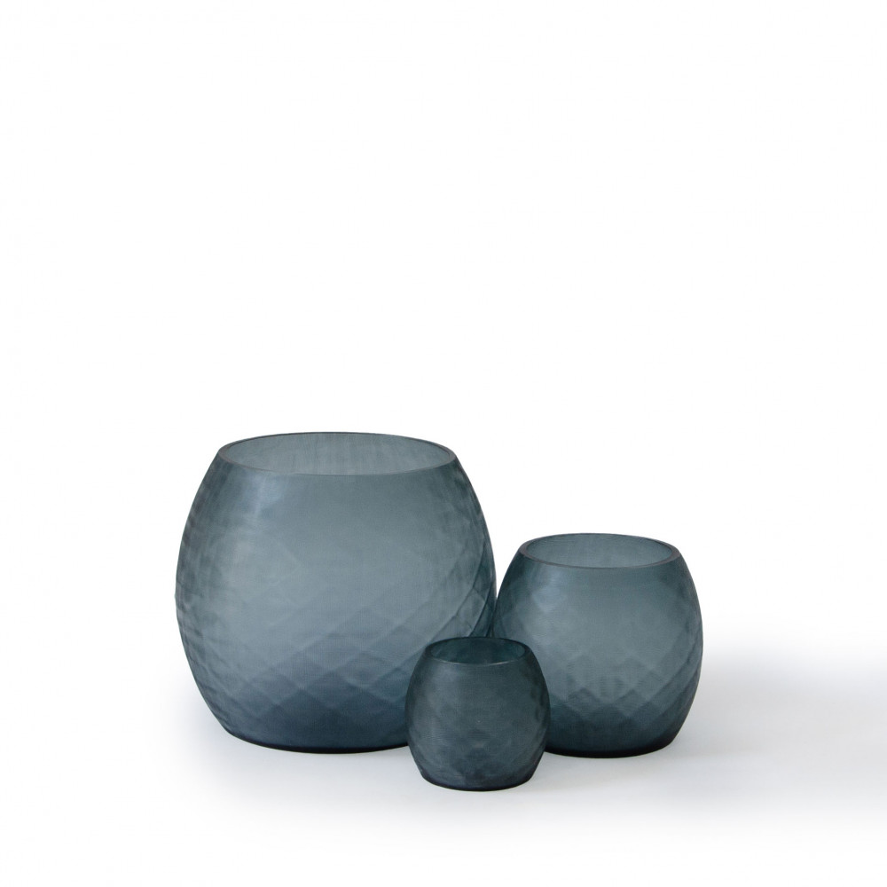 Mosaic Glass Candle Holder - Teal