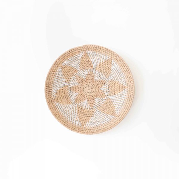 Mt. Bromo Handwoven Wall Décor-Natural &amp; Ivory