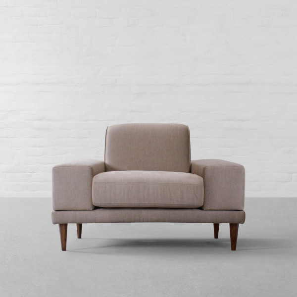 Munich Fabric Armchair-Both Side Arms