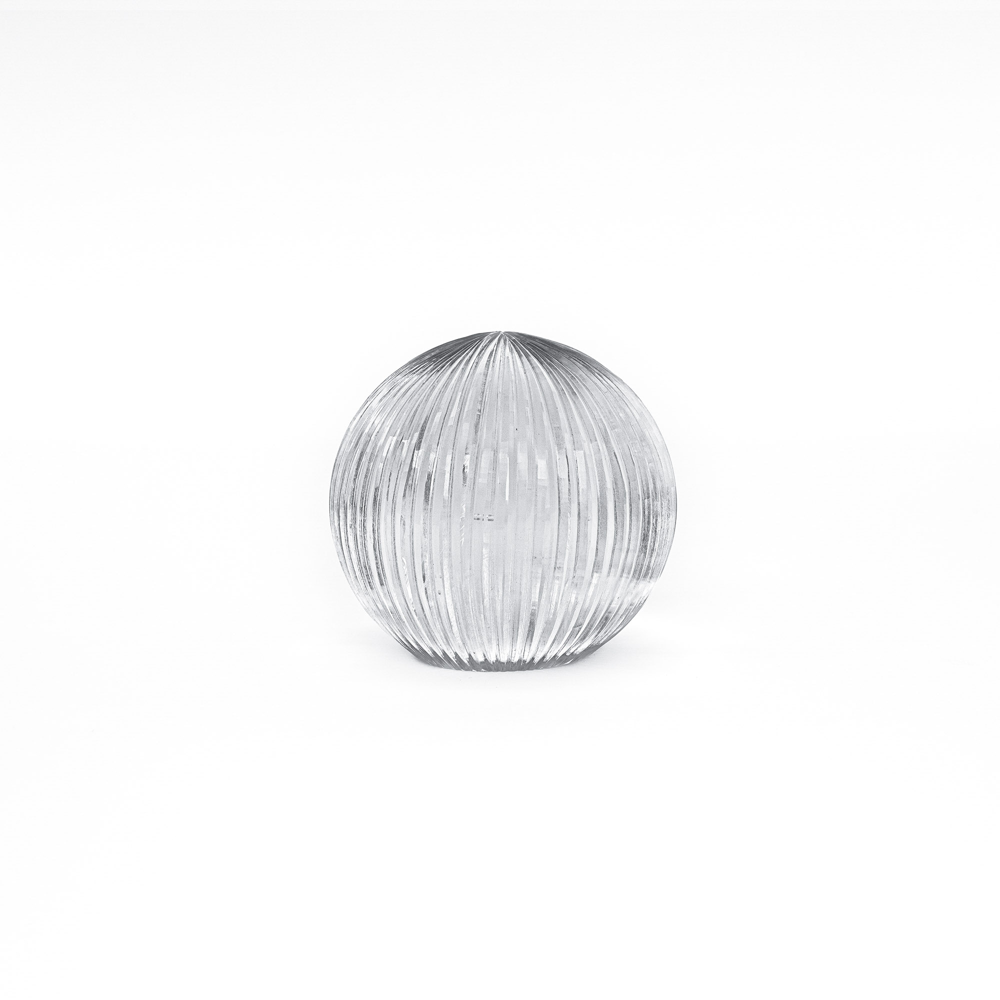 Athens Ribbed Decorative Glass Sphere