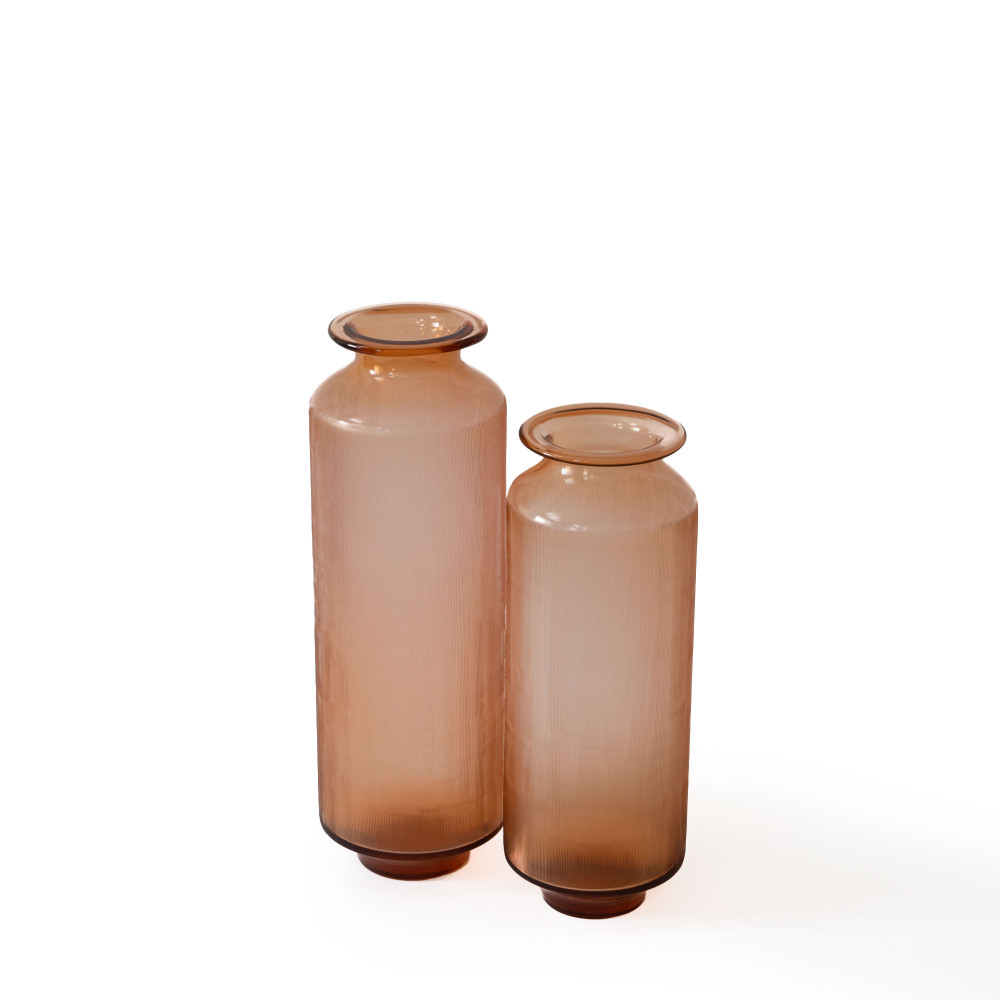 Nebula Glass Vase-Copper