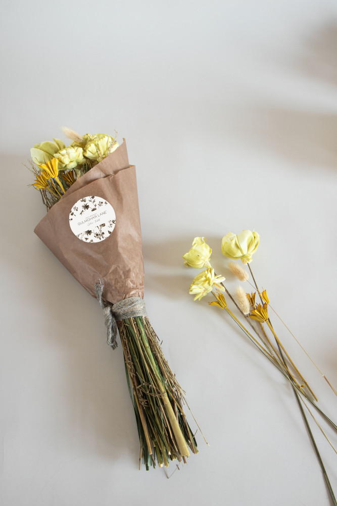 Ochre Field-Dried Flower Bouquet