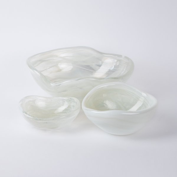 Opal White Glass Bowls