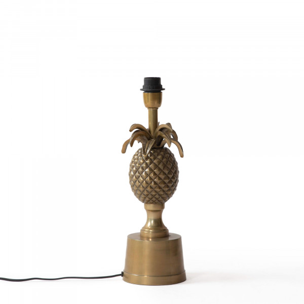 Pineapple Lamp Stand-Antique Brass