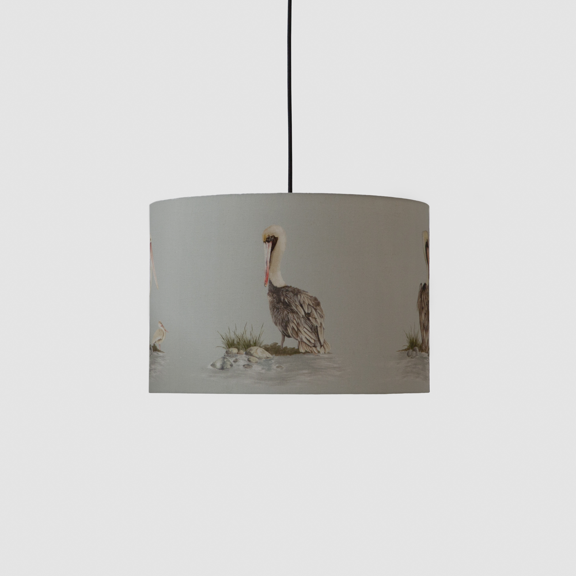Villa Cylindrical Pendant Lamp - Poised Pelicans