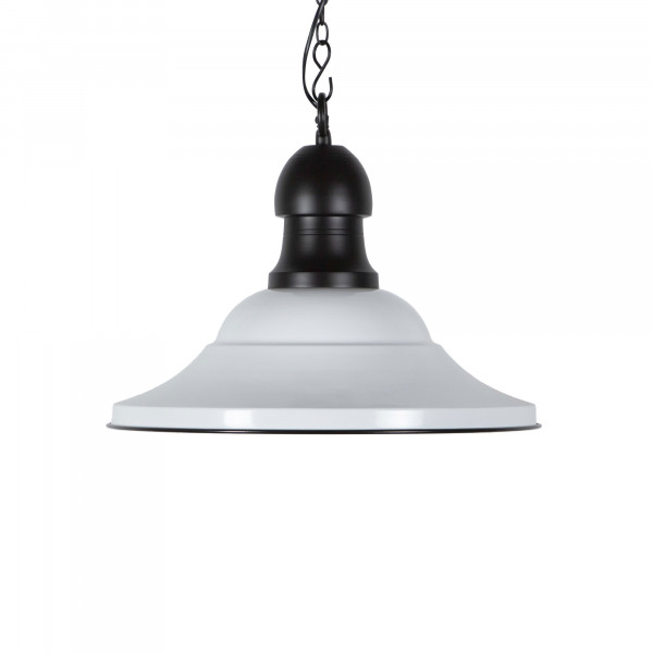 Pondicherry Classic Metal Pendant-White