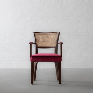 Prague Rattan Dining Chair - With Arms