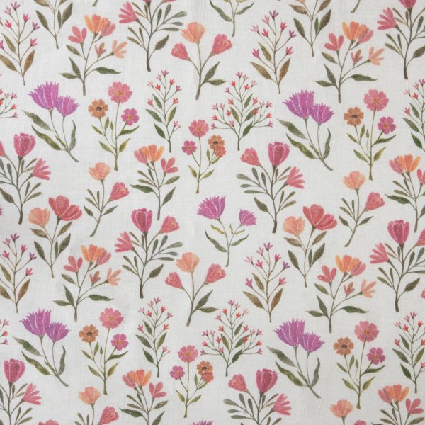 Princess Margeret&#039;s Flower Garden-Pink (Fabric Swatch)