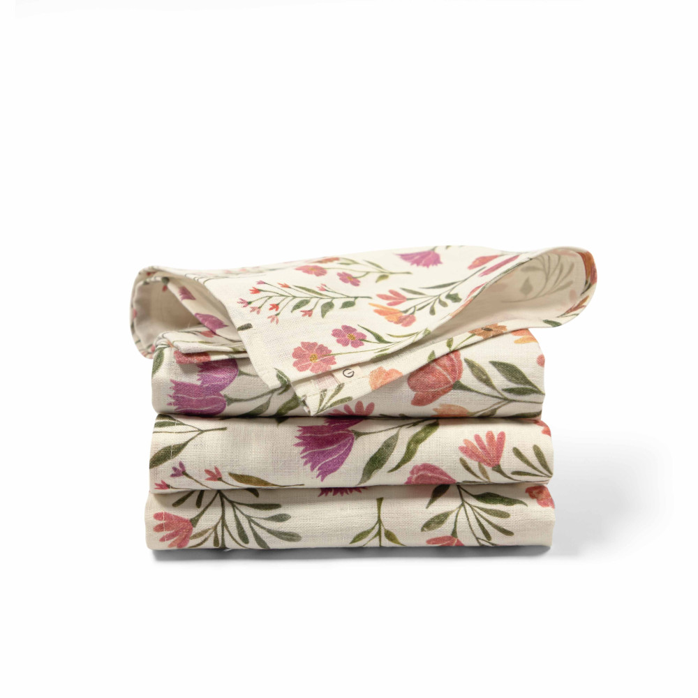 Princess Margeret's Flower Garden-Pink Table Napkins