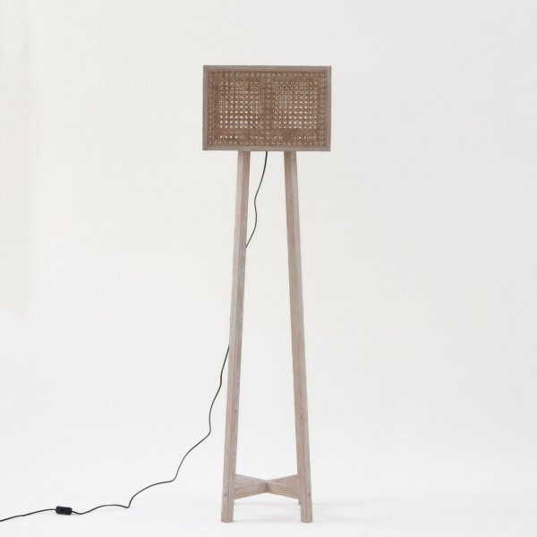 Province Rattan Floor Lamp