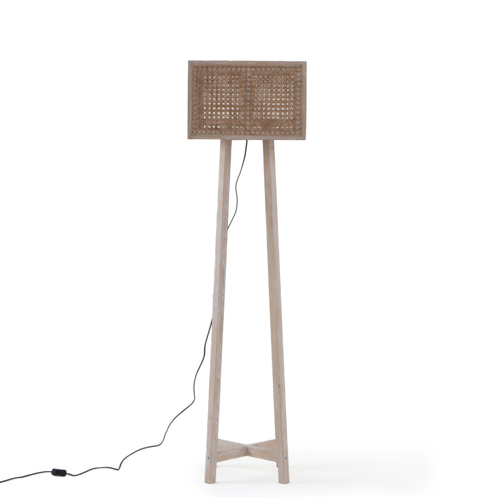 Province Rattan Floor Lamp