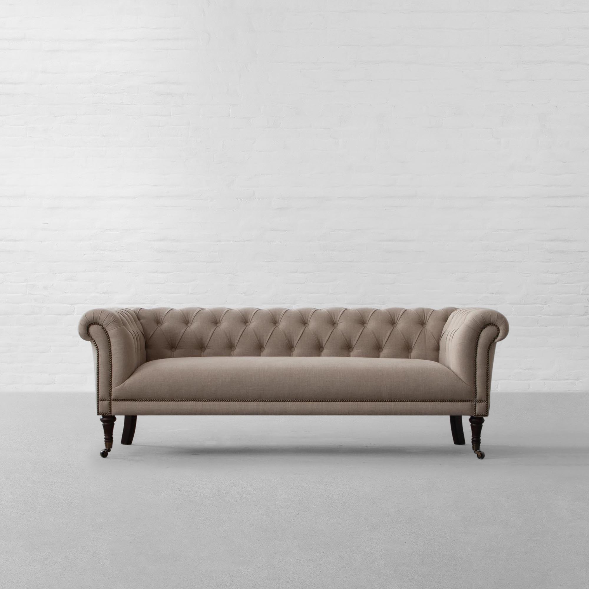 REGIMENT CHESTERFIELD TUFTED FABRIC SOFA